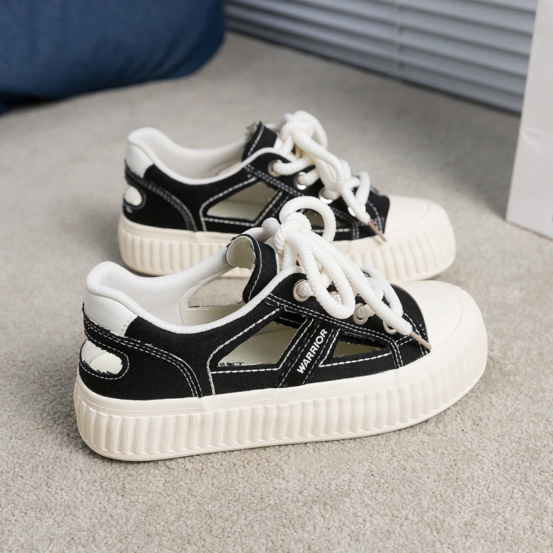 回力鏤空帆布鞋女春夏季新款