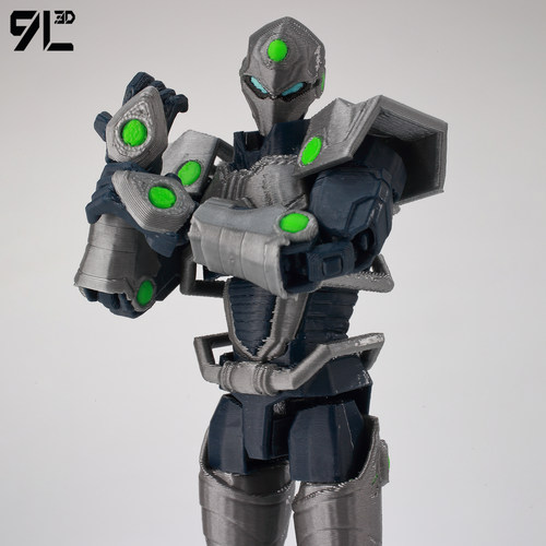 新款无敌少侠科技夹克手办正品9L3D打印关节可动人偶学生模型礼物