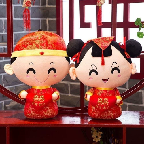 Пара свадебных кукол, новые свадебные подарки для молодоженов, легкое роскошное украшение свадебного зала 0107d