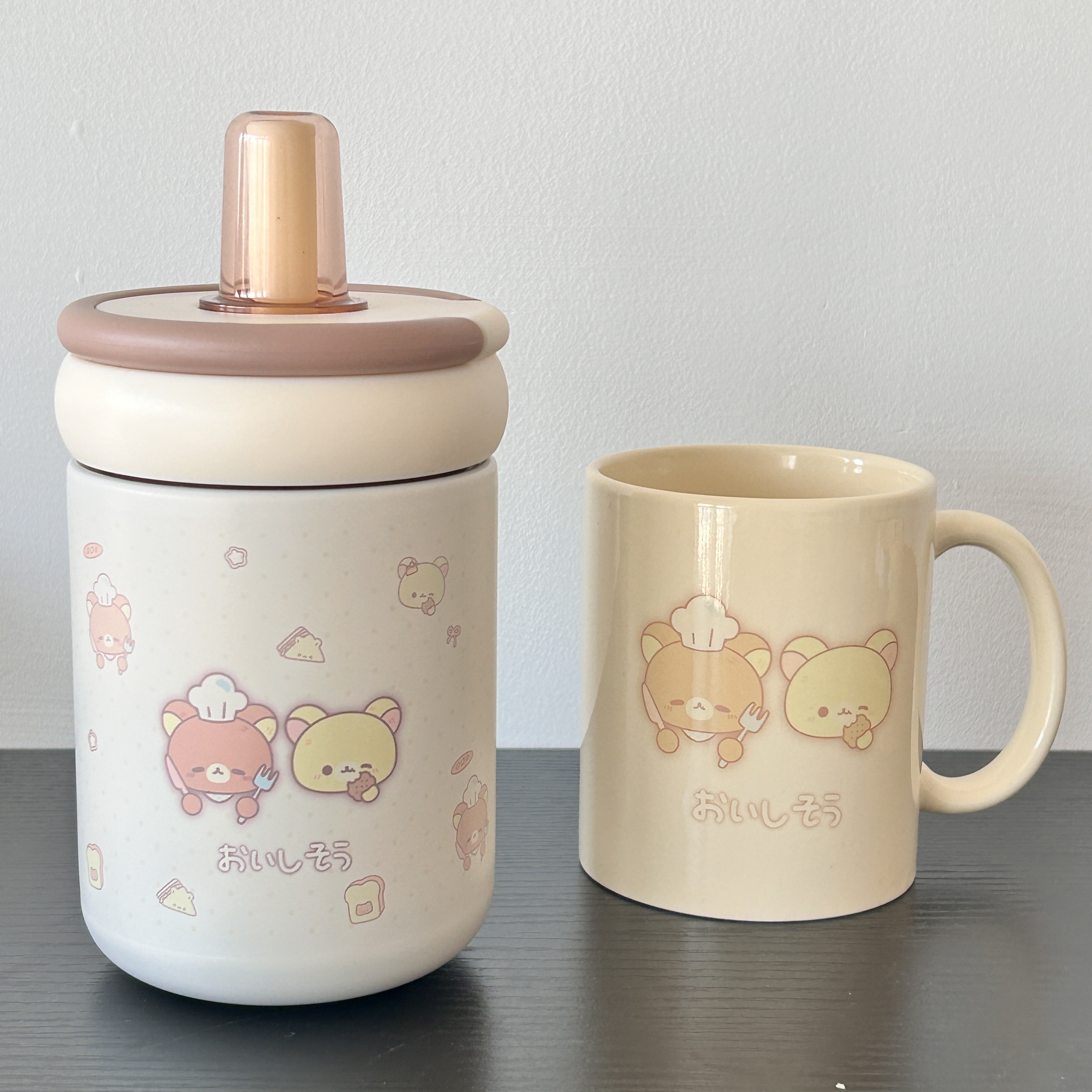 Q 萌值满格！保温杯大头贪吃熊 316 便携防漏居家饮水杯可爱杯子