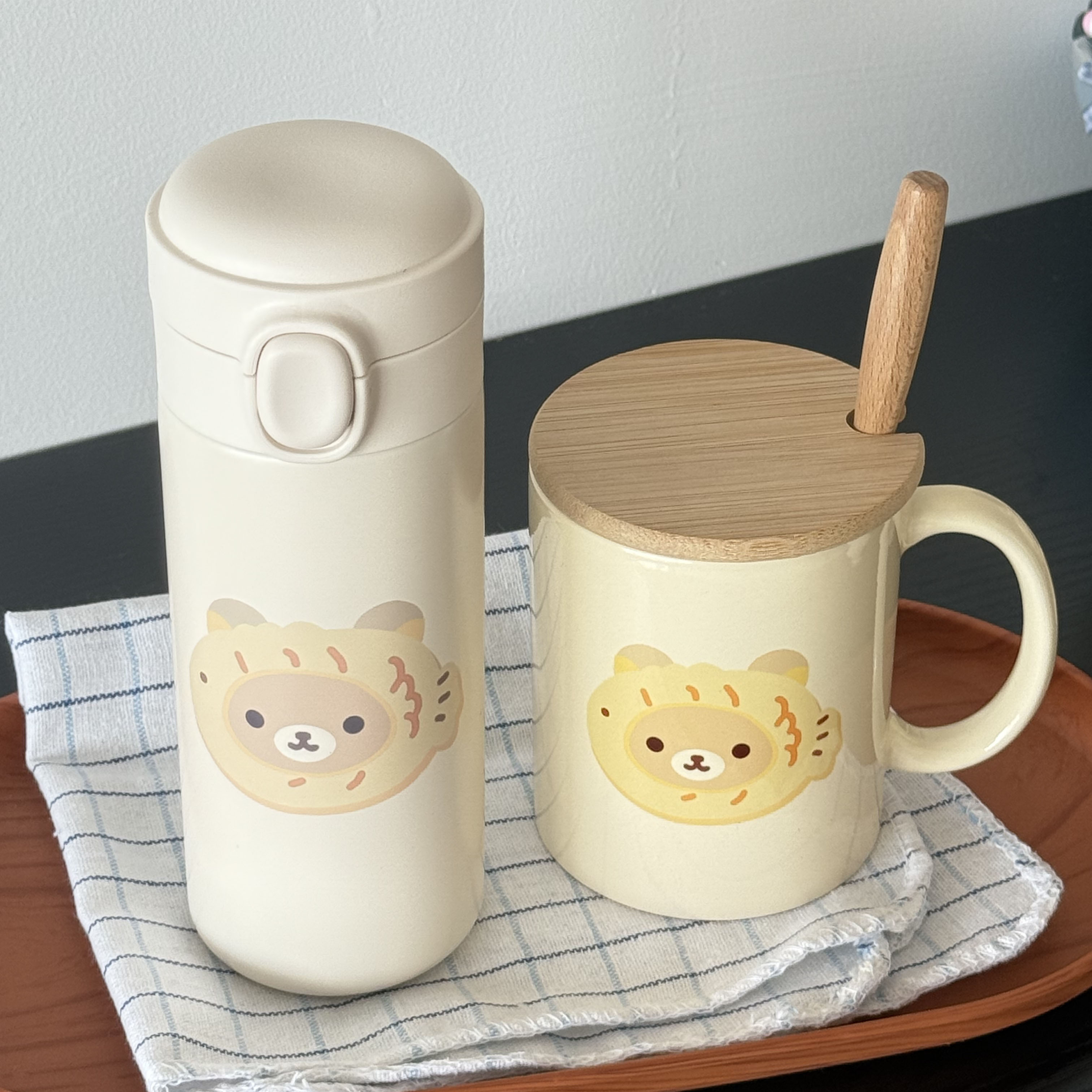 轻松熊保温杯|卡通水杯|304不锈钢|6h-8h保温|轻便便携|直身