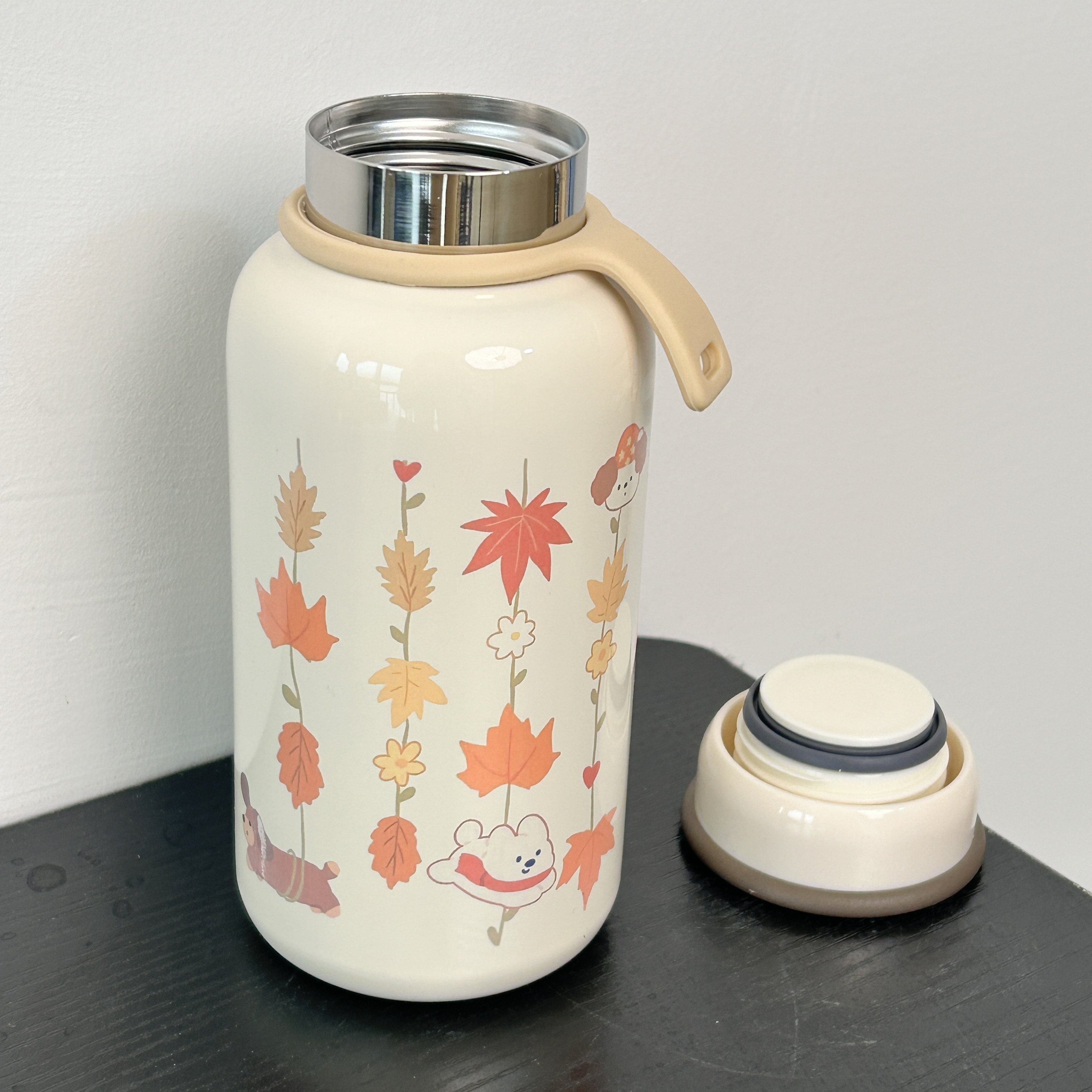 奶白太治愈！奶白秋枫少女杯！304 不锈钢保温杯防漏便携学生可爱,个性定制/设计服务/DIY,保温杯,淘宝优惠券,粉丝福利购,淘宝优惠卷