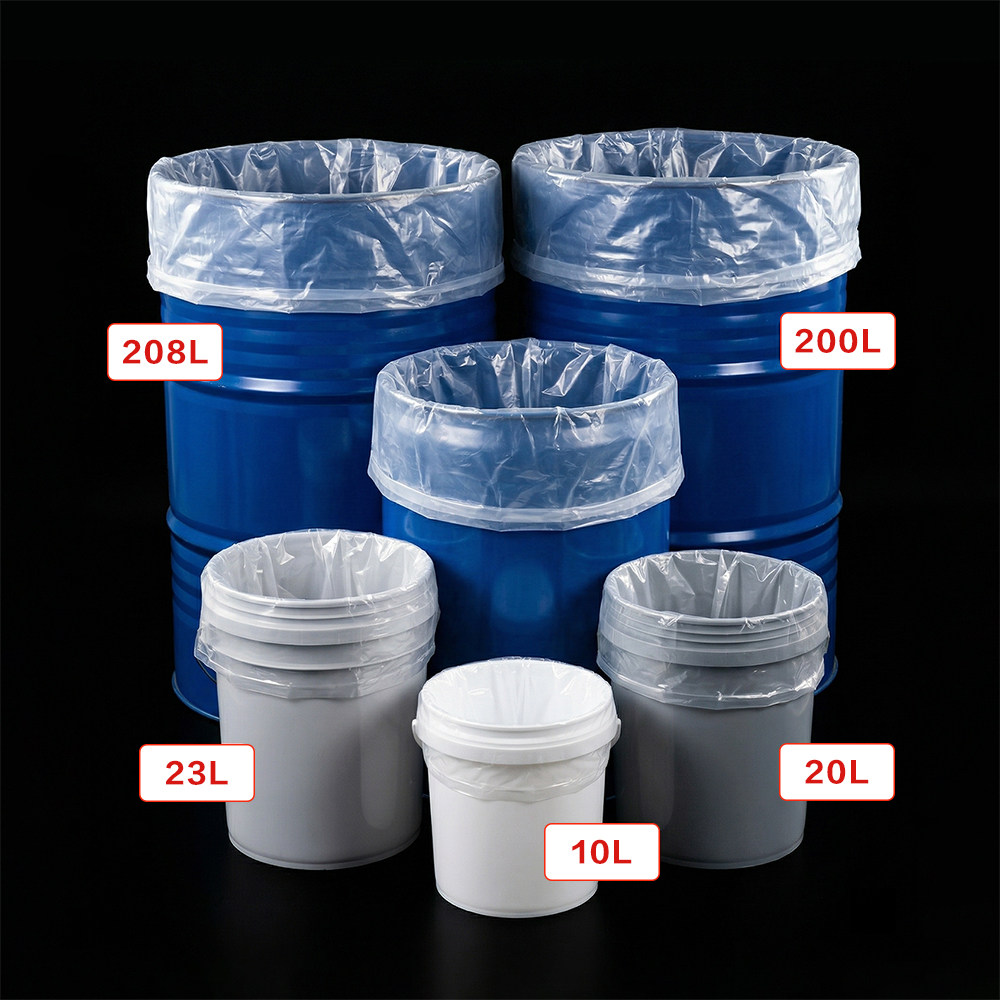 pe圆底塑料袋208升直径35cm58cm化工原料桶周转圆桶内衬袋加厚
