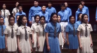 新款儿童合唱服/小学生/初中生/中学生长裙/诗歌/表演合唱团服装