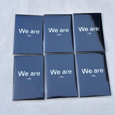 idle女娃迷你8专辑同款快闪满额卡随机卡 收藏卡照片卡周边自制