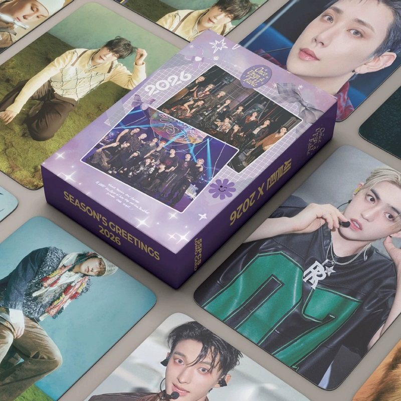 SVT小卡十七Once Upon a Fable 3寸圆角lomo卡55张自印卡片明信片