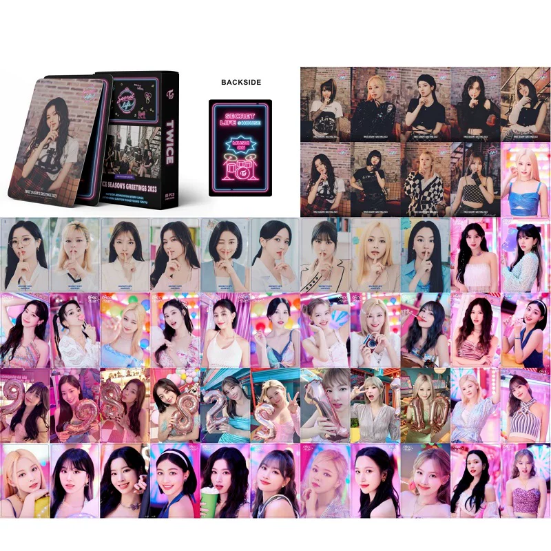 TWICE Total Connection Малый набор карточек, имя Jingnana Lindu Puzhi Lomo Card, окружающие случайные фильмы