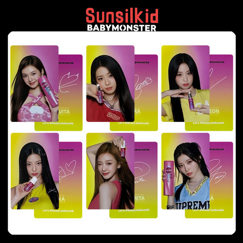 BABYMONSTER宝怪sunsilkid代言自印小卡 特典卡 AHYEON ASA小卡