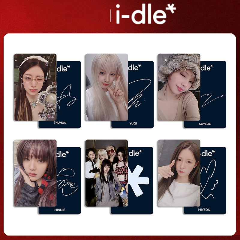 IDLE联名小卡 宋雨琦自制周边卡片叶舒华 GIDLE 女娃明信片LOMO卡