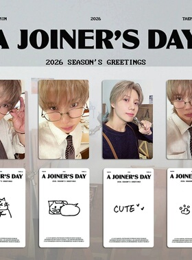SHINee组合Taemin 2026台历小卡 李泰民 A Joiner Day小卡台历卡