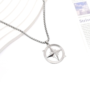 Stray Kids流浪儿童饰品指南针首饰明星自制周边应援合金项链饰品