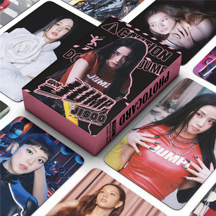 127张金智秀JISOO周边贴纸明信片BP粉墨JUMP专辑LISA照片收藏卡片