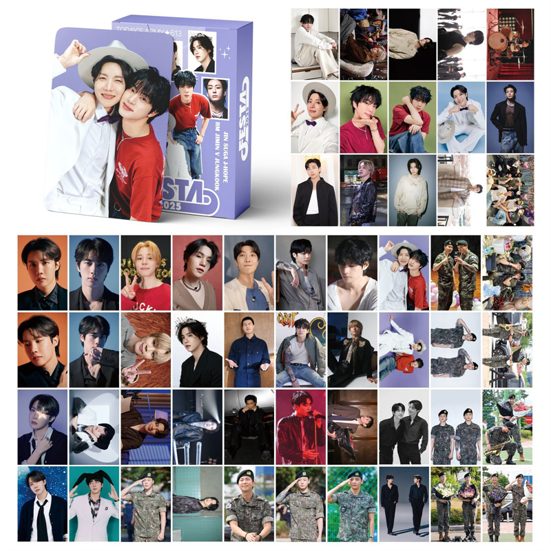 防弹少年团55张12周年小卡2025 FESTA明星照片自印照片V JUNGKOOK