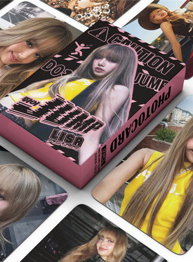 LISA周边127张贴纸明信片收藏卡BP粉墨小卡JUMP卡片 ROSE照片卡