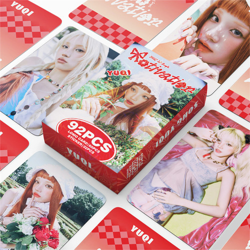 I-DLE 宋雨琦92张小卡贴纸收藏照片卡YUQI专辑明信片LOMO卡拍立得