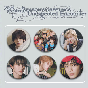 CORTIS 2026台历徽章 吧唧胸章季节问号 赵雨凡马丁自制周边饰品