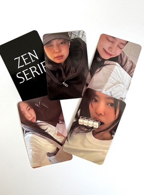 金珍妮JENNIE ZEN SERIF自印高清小卡ZEN自制周边特典卡MD满额卡