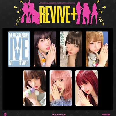 IVE 组合芙专辑REVIVE 自印双面小卡MD特典卡张元英高颜卡明信片