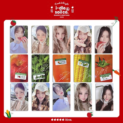 idle2026台历特典小卡叶舒华宋雨琦自印卡女娃台历卡CUBEE特典卡
