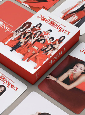 55张TWICE 2026 RED WHISPERS 镭射自印小卡Lomo卡 林娜琏 孙彩瑛
