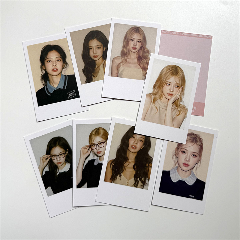 BP 拍立得小卡JENNIE ROSE照片卡粉墨周边自印明星撕拉卡收藏卡