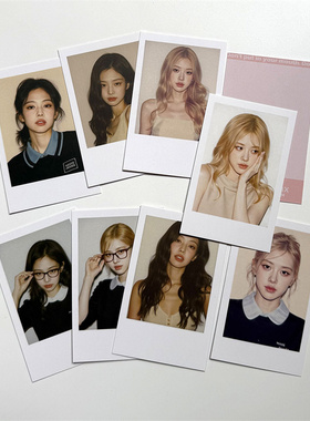 BP 拍立得小卡JENNIE ROSE照片卡粉墨周边自印明星撕拉卡收藏卡