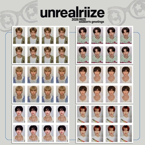 RIIZE拉椅子2026 台历自印证件照 ID照片 Unrealriize一寸照片