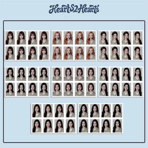 Hearts2Hearts心妹 H2H一寸照片SUMBA KKOKJIL综艺周边自制证件照