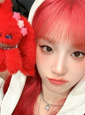 GIDLE 宋雨琦 SOLO红兔子钥匙扣 yuqi包包挂件 小公仔 兔子娃娃