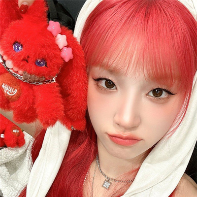 GIDLE 宋雨琦 SOLO红兔子钥匙扣 yuqi包包挂件 小公仔 兔子娃娃