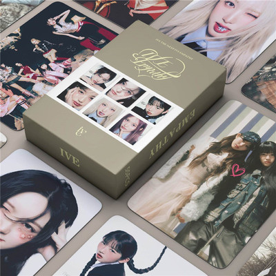 55张 IVE自印双面小卡EMPATHY LOMO张元英卡片安宥真金秋天明信片