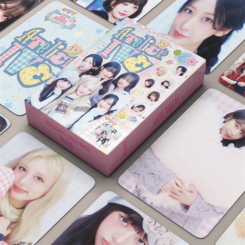 55张IVE小卡2026 ATELIEP周边明信片收藏张元英 安宥真 LIZ照片卡