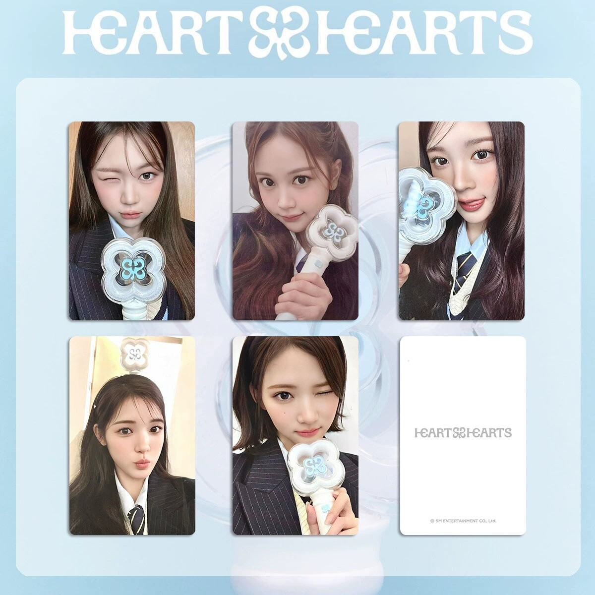 Hearts2Hearts心妹手灯应援灯自印H2H小卡 LIGHTSTICKS小卡 灯卡图片