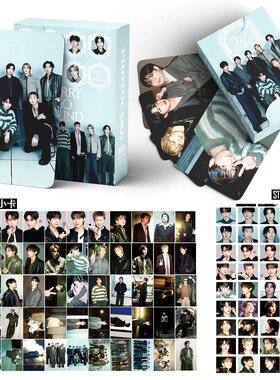 127张防弹少年团Merry Go Round自印小卡贴纸田柾国金泰亨明信片