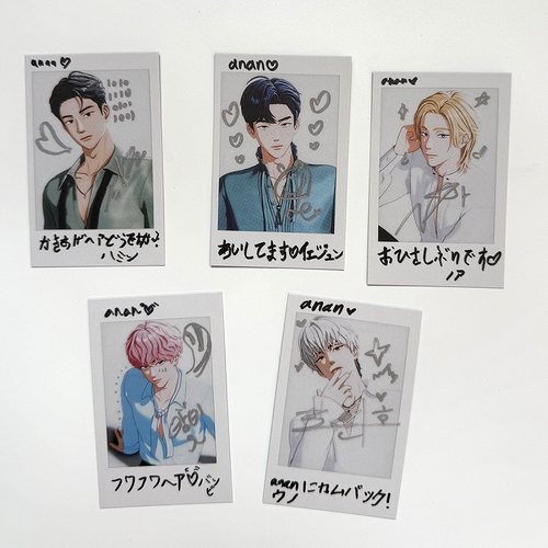 PLAVE组合3寸高清小卡anna杂志自制周边自印卡特典拍立得卡明信片