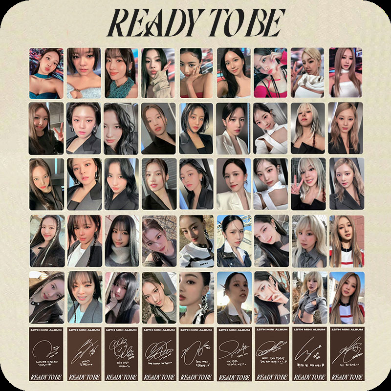 TWICE日专《READY TO BE》成员个人小卡明信片专辑卡周边特典卡-封面