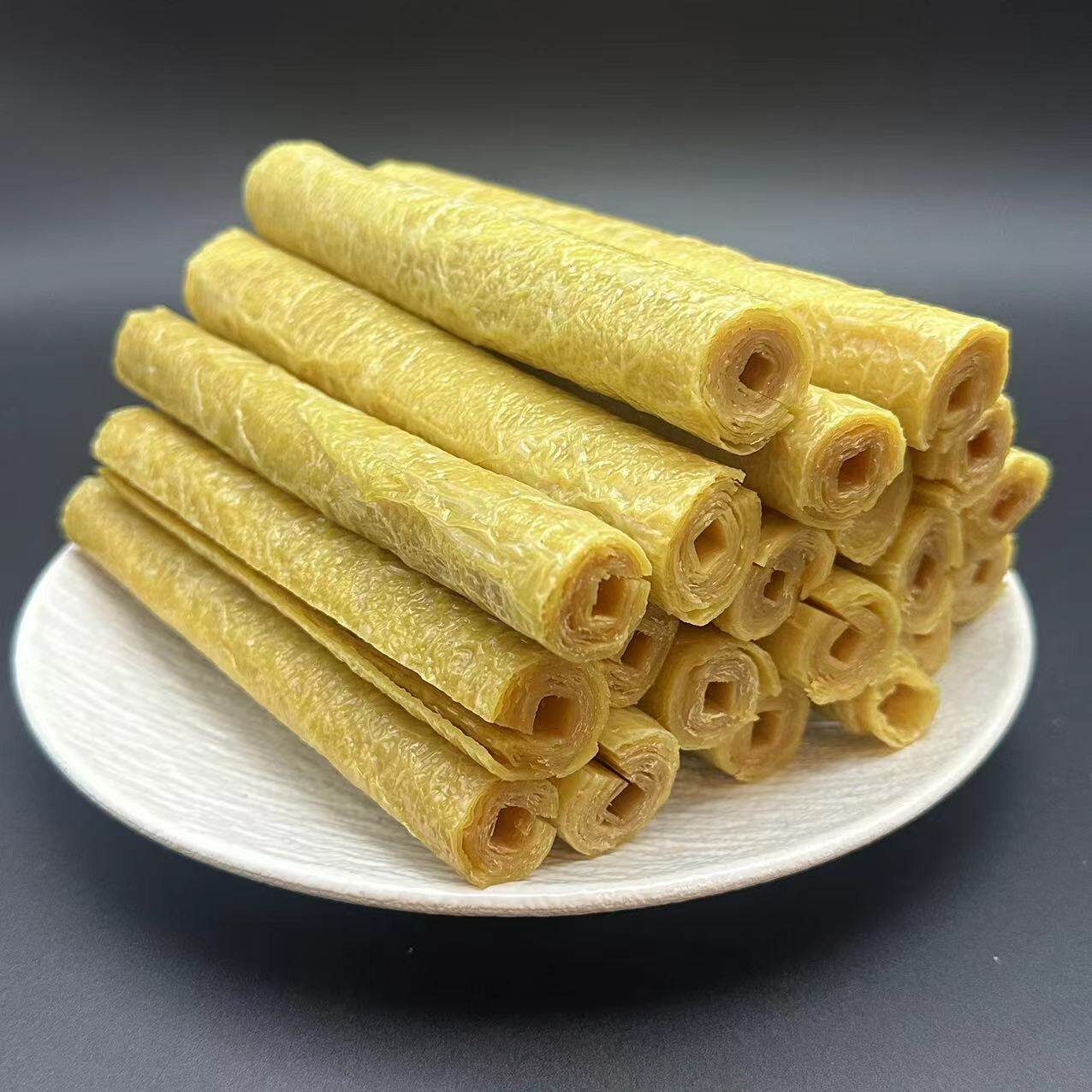 豆腐棍安徽大别山土特产手工腐竹豆筋棍豆皮棍农家自制干货豆棒卷