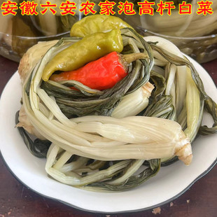 泡白菜安徽特产六安农家腌制泡菜箭杆长梗白菜酸咸菜下饭菜开胃菜