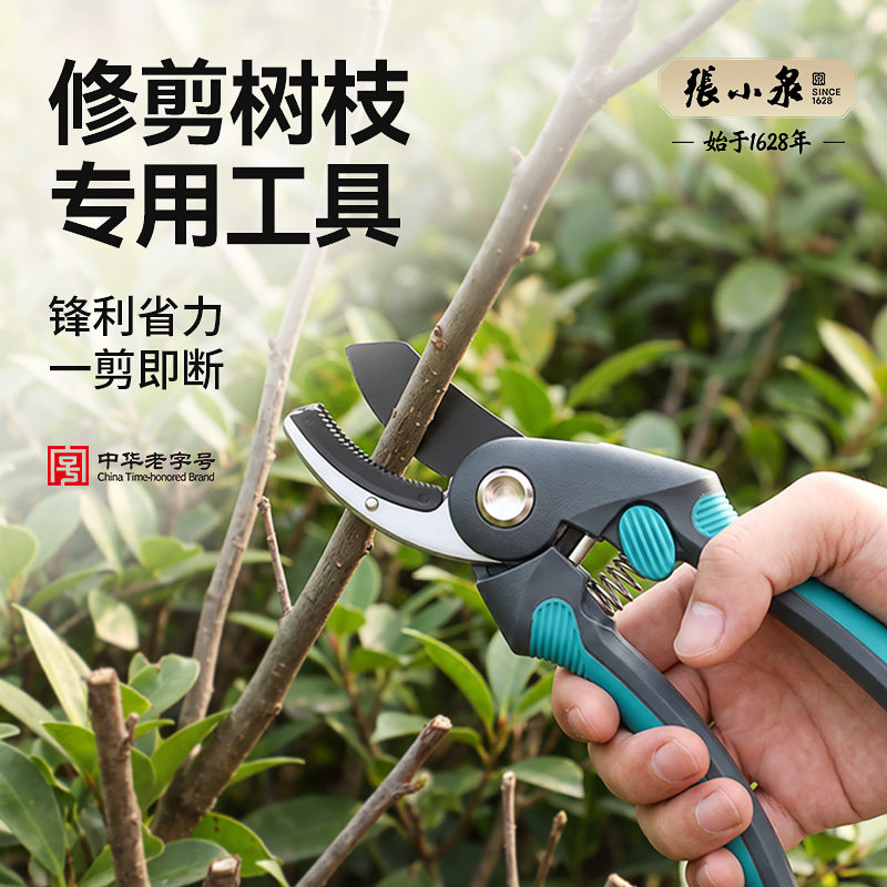 张小泉修剪树枝专用工具粗枝修花修枝剪省力防滑园艺园林锋利剪刀
