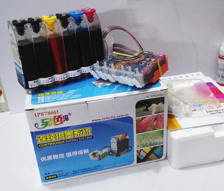 原装另色鬼IP8780连供适用佳能打印机六色供墨系统850墨盒851墨水