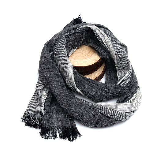 条纹薄款围巾休闲春秋冬季