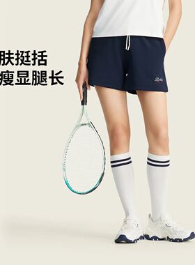 李宁女子夏季正品2026新品吸汗舒适宽松运动休闲短裤卫裤AKSW206