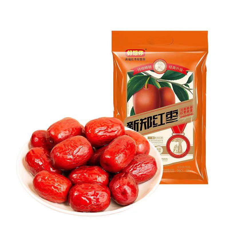 好想你红枣 好想你新郑红枣一级960克【12小袋】开袋即食煲汤煮粥