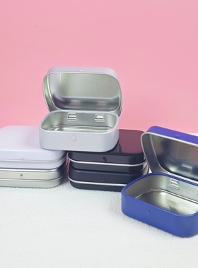 现货翻盖铁盒供应 耳机方形小铁盒 清凉糖药片金属盒 可丝印LOGO