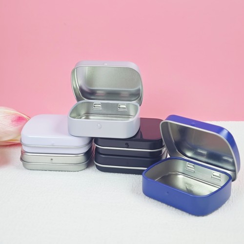 现货翻盖铁盒供应 耳机方形小铁盒 清凉糖药片金属盒 可丝印LOGO