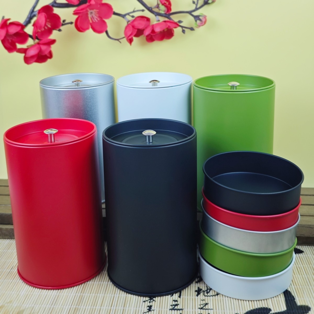 经典台湾罐马口铁双层子母盖茶叶罐圆形密封红茶绿茶高档包装铁罐,包装,马口铁罐,淘宝优惠券,粉丝福利购,淘宝优惠卷