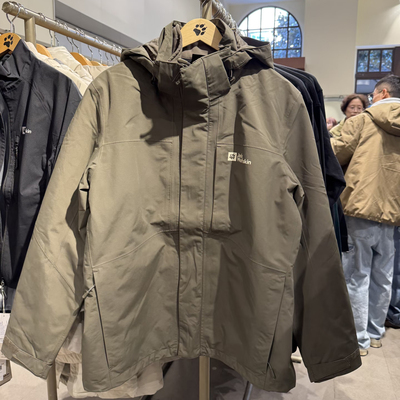 Jackwolfskin狼爪冲锋衣男25秋冬户外运动防水软壳三合一5122271