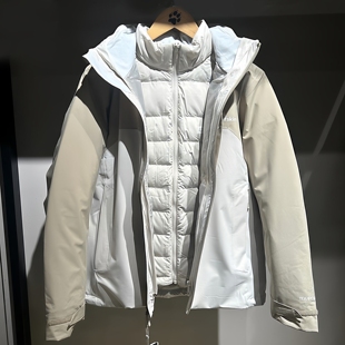 JackWolfskin 狼爪25秋冬女户外防水鹅绒内胆三合一冲锋衣A65698