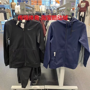 Nike耐克THERMA-FIT男子运动休闲防风连帽上衣夹克外套CU6232-010