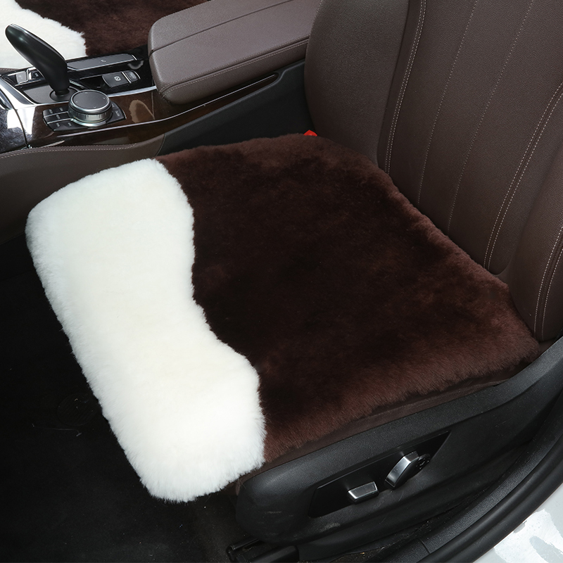 纯羊毛汽车坐垫冬季男女通用单座